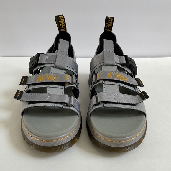 Dr. Martens Pearson Sandals Mens Sz 10 Mid Grey Element & Webbing - Picture 8 of 13
